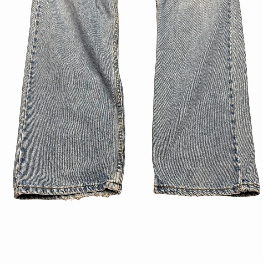 Levi's 505 Men's Jeans Made In Canada Batwings 36x32 Light Wash Straight Leg - Picture 8 of 16